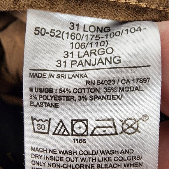 Banana Republic High Rise Velvet Flare Jean Coconut Brown Size 31Long - Picture 15 of 16